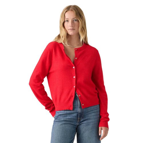 Levi's Tara Crewneck Cardi True Red
